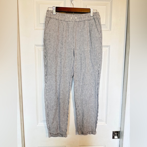 J. Crew Pants - J. Crew Striped Linen Pants